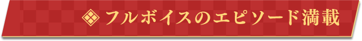 フルボイスのエピソード満載
